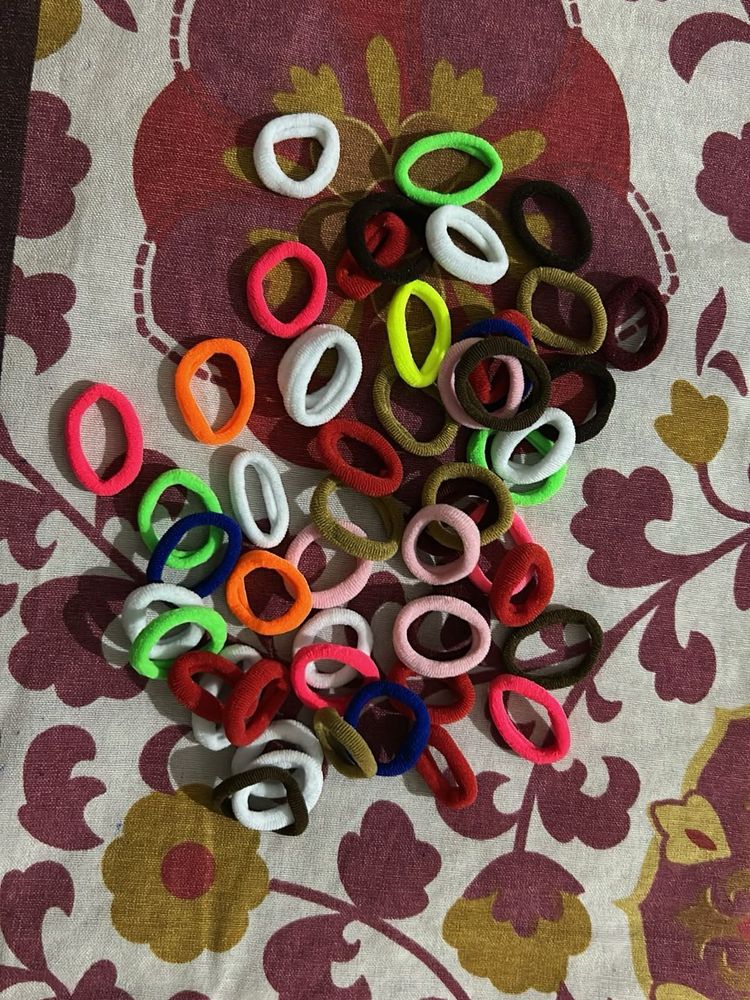 Vibrant Hair Ties - Pack of 50