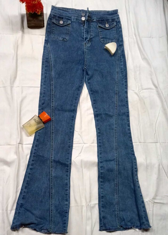 Flared Denim Jeans