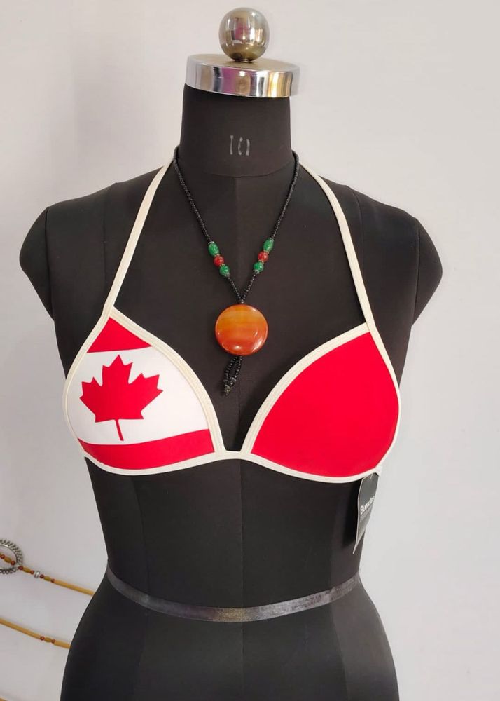 Canada Flag Bikini Top