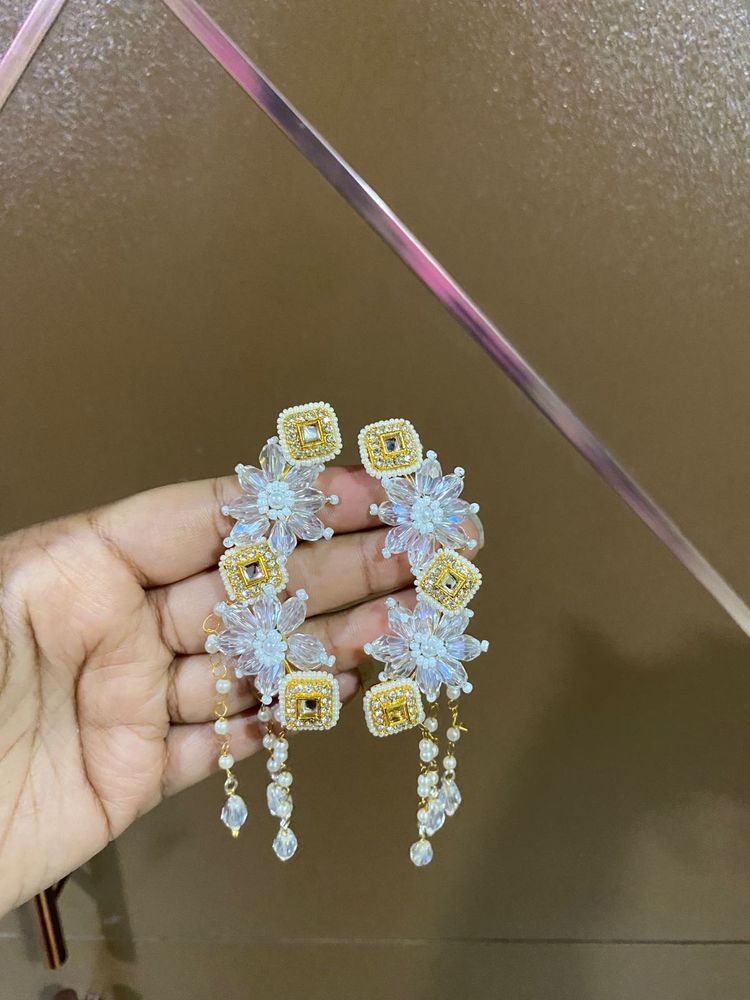 Elegant Floral Drop Earrings