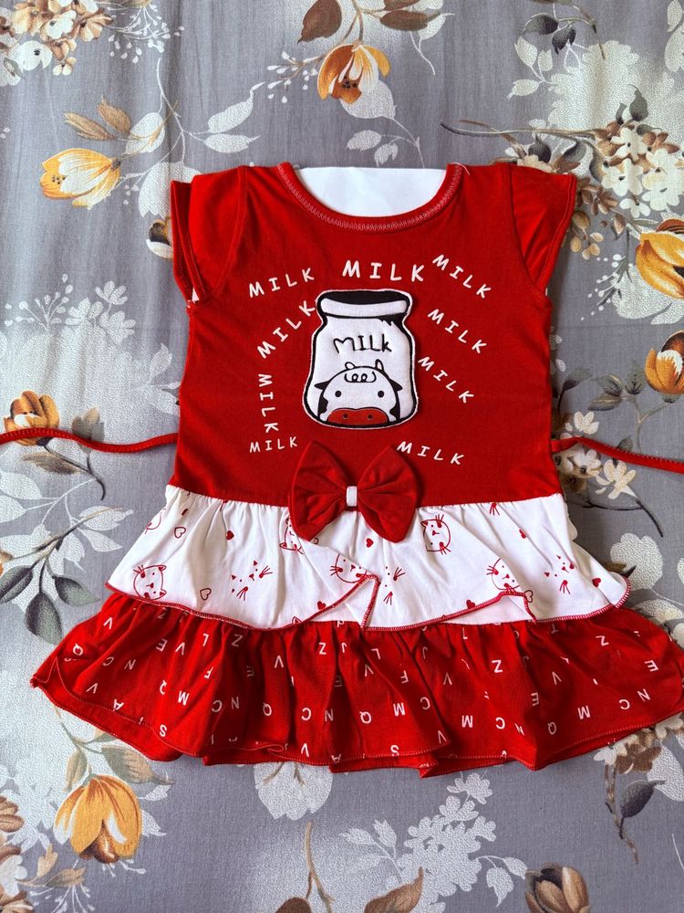 Cute Milk Jar Baby Dress