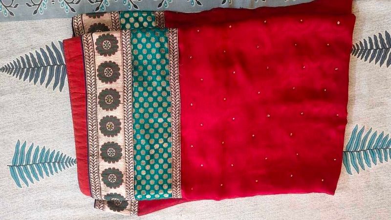 Elegant Red Saree