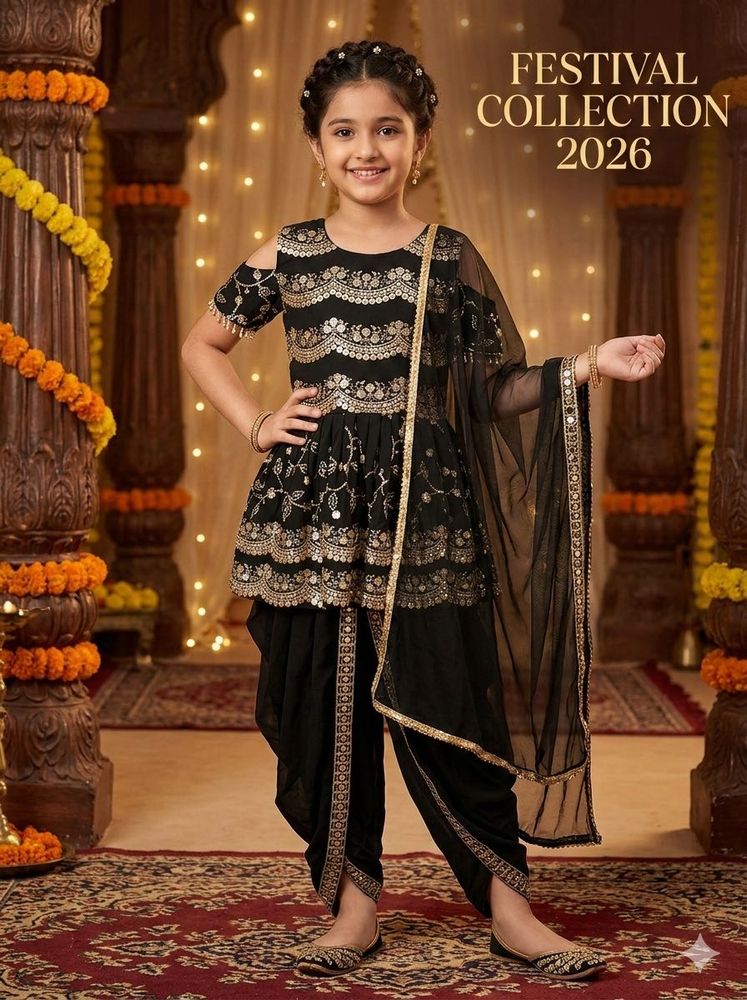 Elegant Black Ethnic Wear for Girls