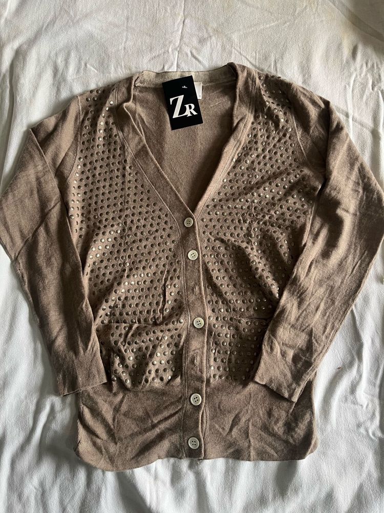 ZR Embellished Knit Cardigan
