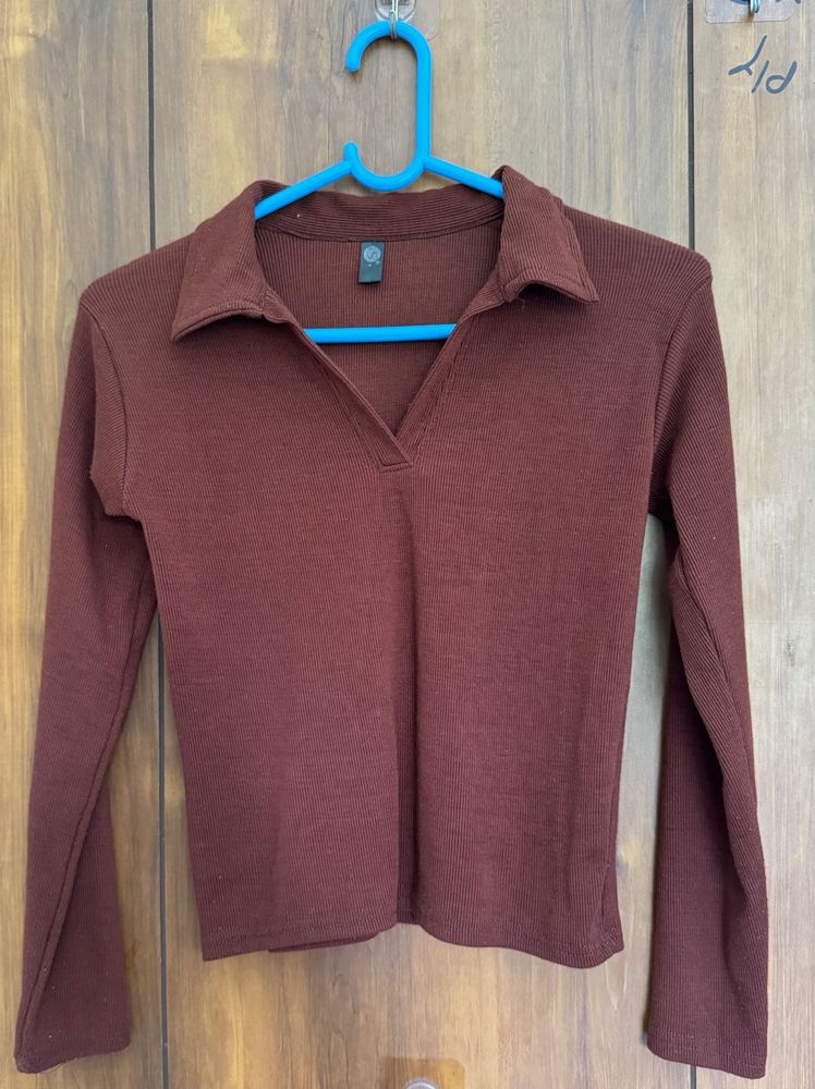 Ribbed Long Sleeve Top