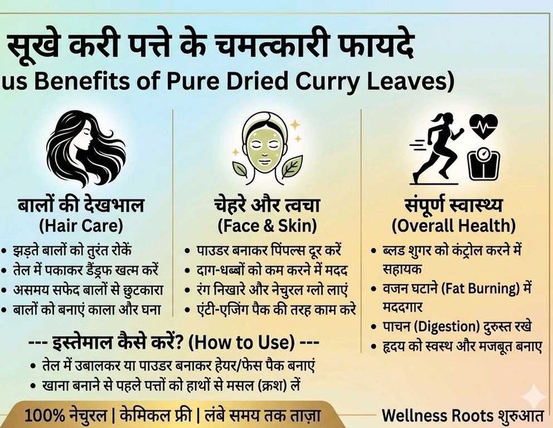 Pure Dried Curry Leaves