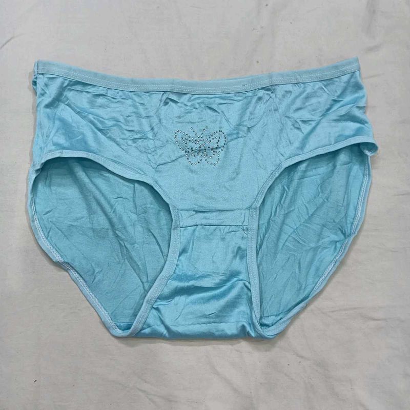 💙 Light Blue Briefs with Butterfly Detail