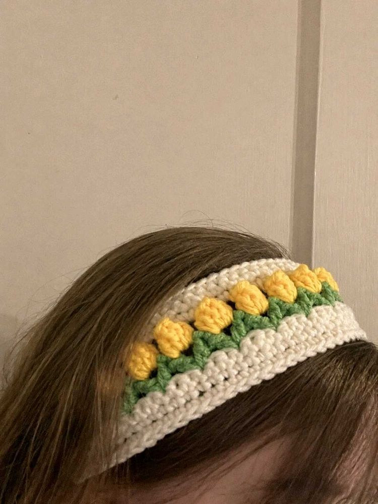 Crocheted Flower Headband