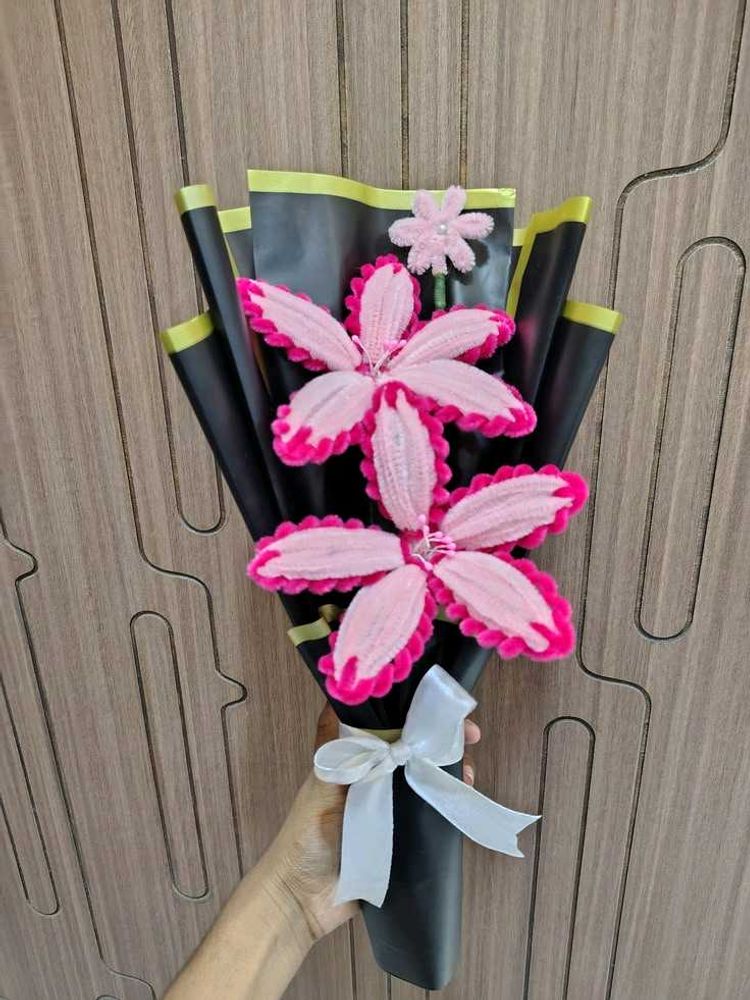 Handmade Pink Flower Bouquet