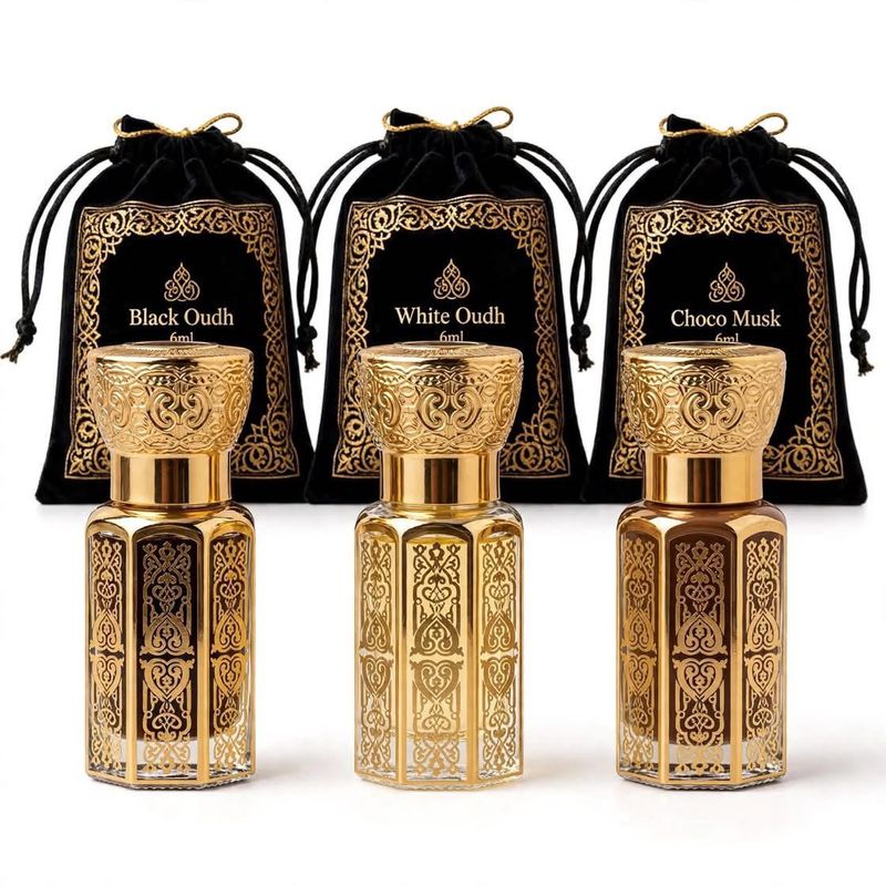 Luxury Oud Attar Set combo pack 3*6ml