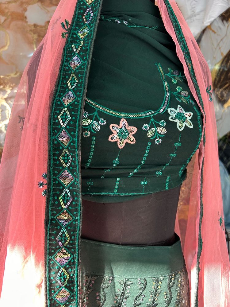 Embellished Lehenga Choli Set unstitched