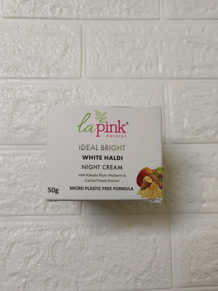 La Pink Ideal Bright White Haldi Night Cream