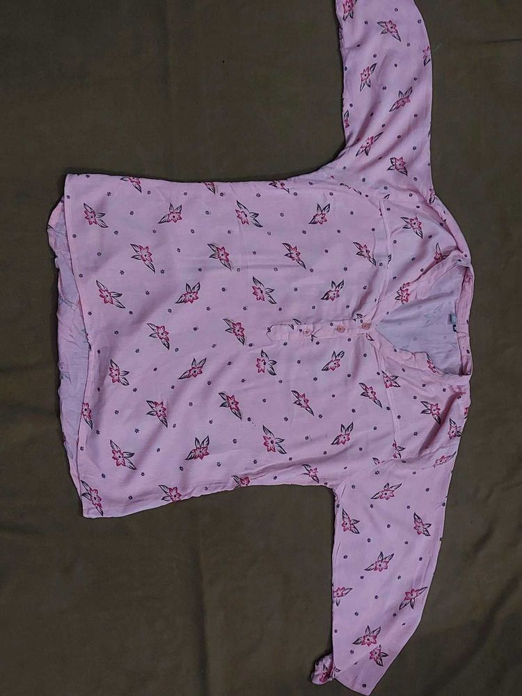 Cute Pink Floral Top