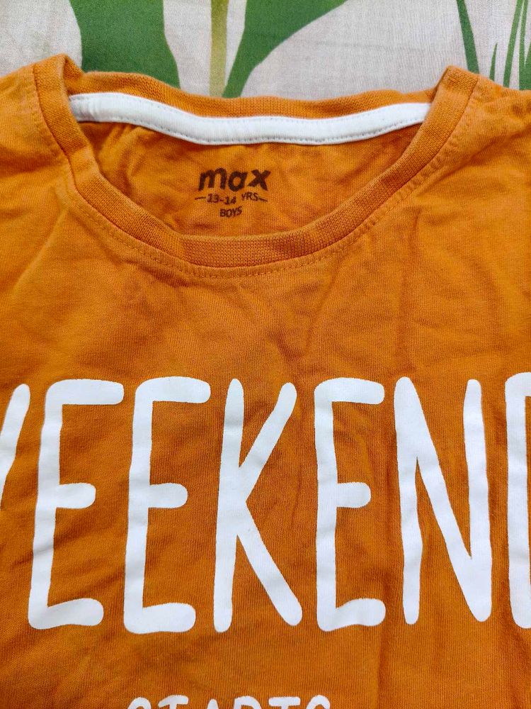 Orange Graphic T-Shirt