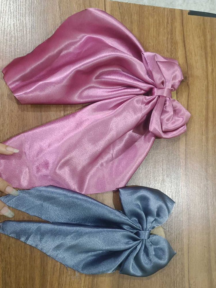 Satin Bow Hair Accessories Set