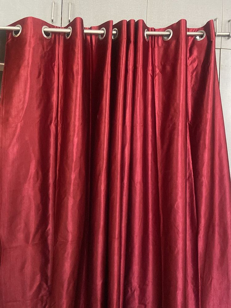 Maroon Curtains (set Of 2)