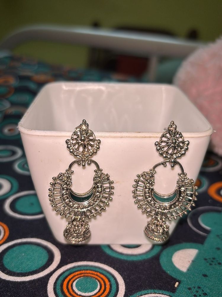 Oxidised Jhumka