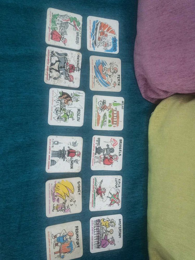 Vintage Travel air india Coasters Collection