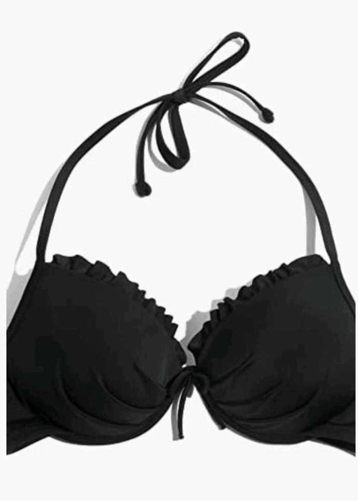 Black Halter Bikini Top