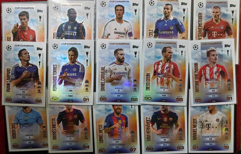 Topps Match Attax Cup Champions - 17 Cards