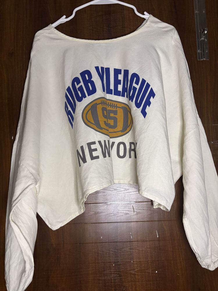 Cream Rugby League Graphic Sweatshirt