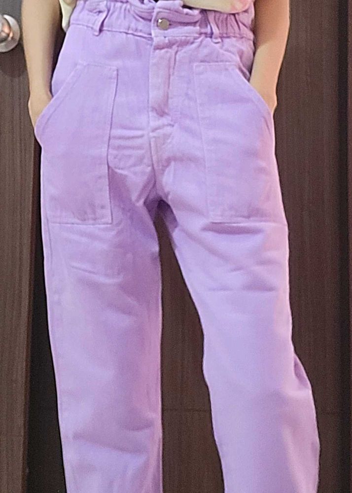 Light Purple Jeans Pants