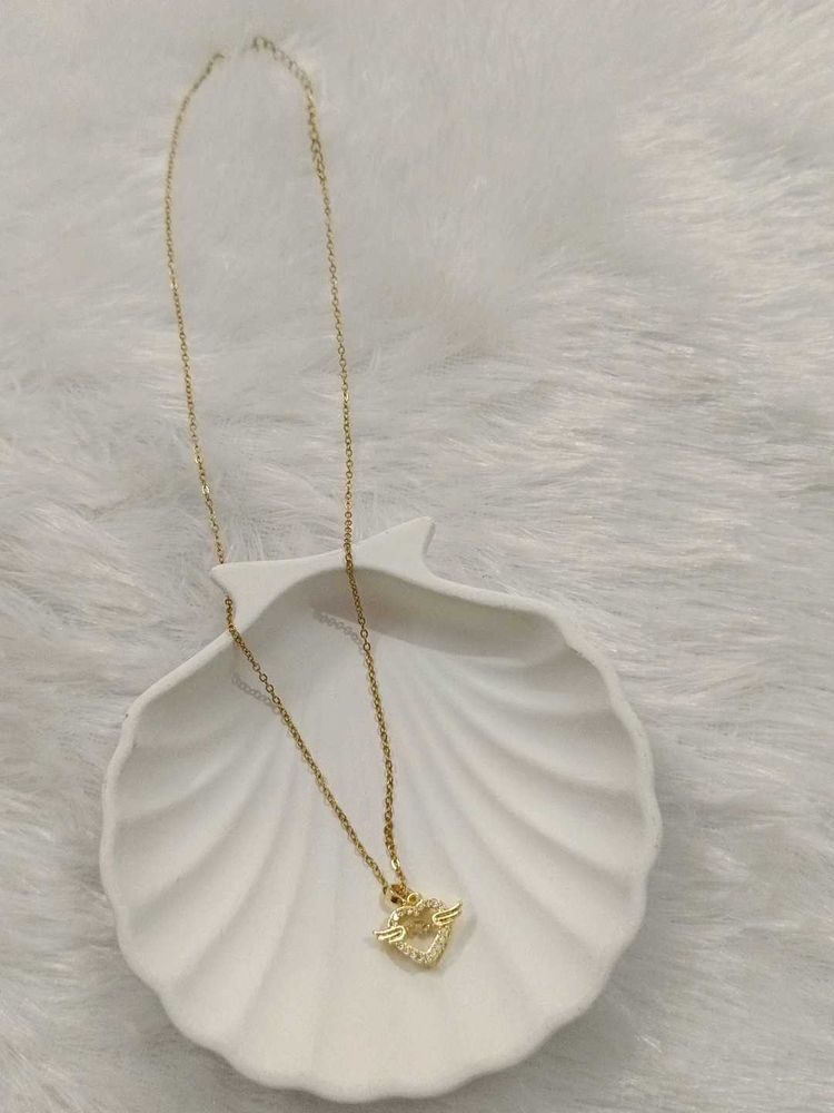 Angel Heart Pendant Necklace
