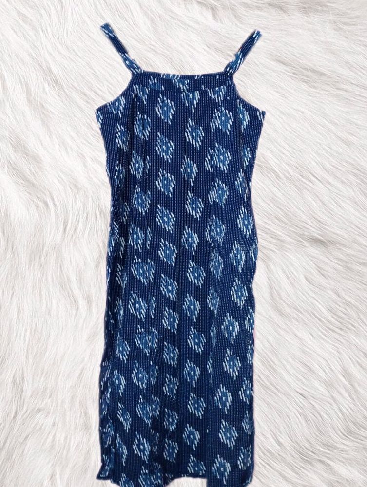 ANAYNA Navy Kurta For Women, Size-S