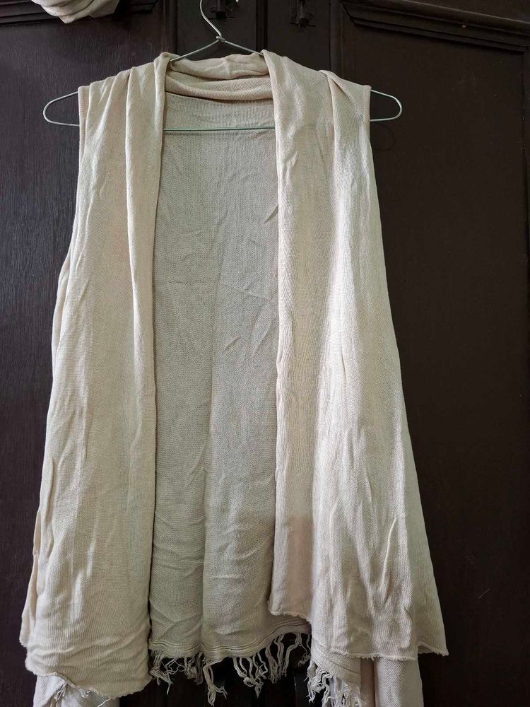 Lightweight Sleeveless Duster Cardigan