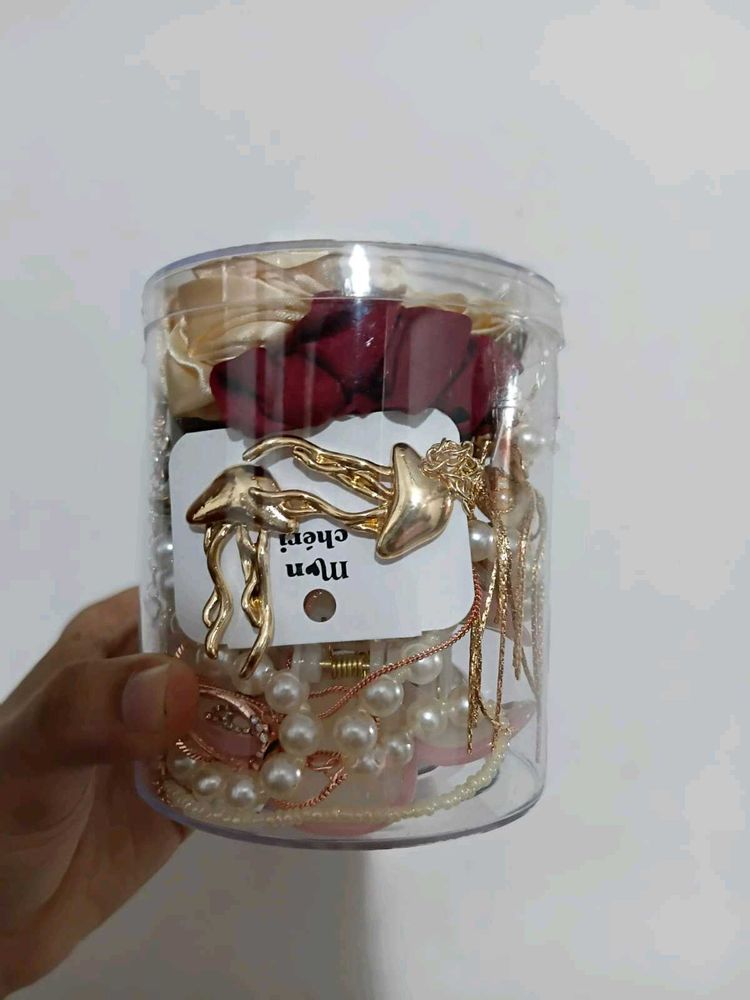 Assorted Costume Jewelry Jars