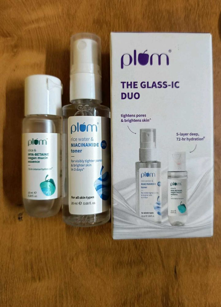 Pack Of 1 💕 Plum Glass-ic Duo: Toner &amp; Essence