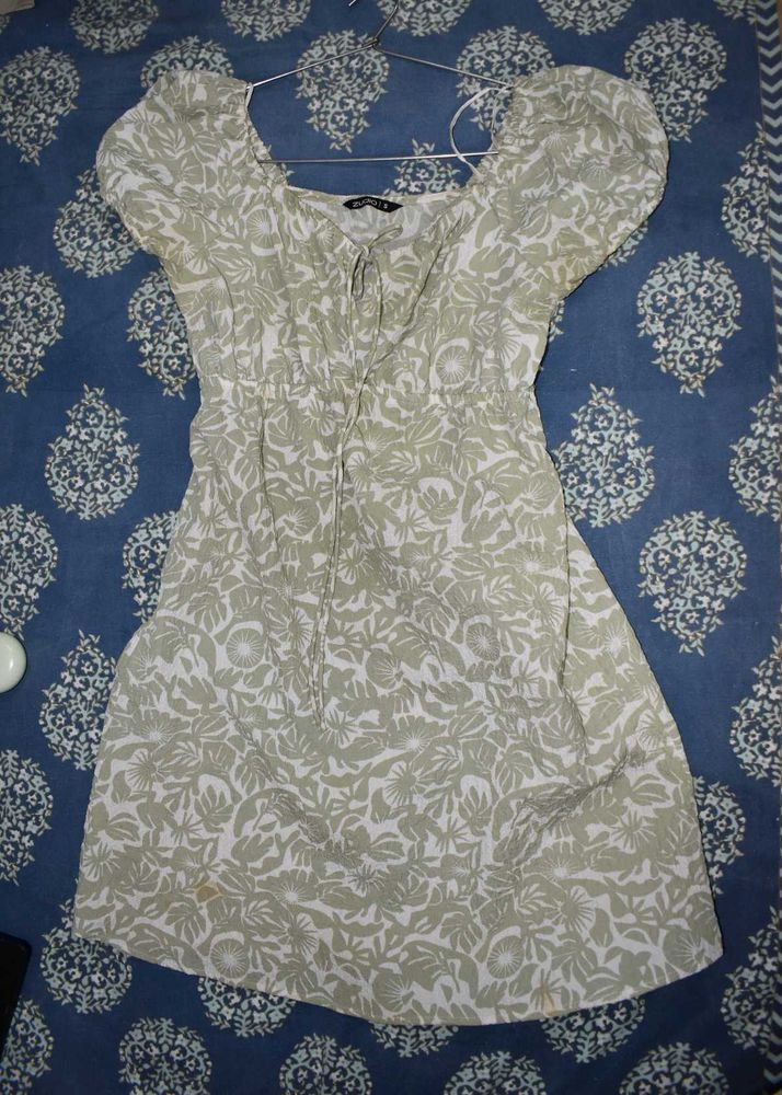 Lightweight Floral Print Mini Dress🍁