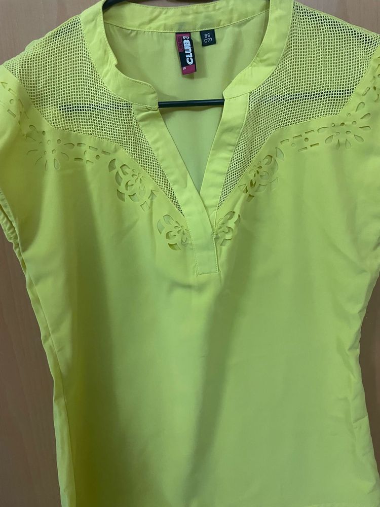 Club21 Neon Yellow Top - Size S