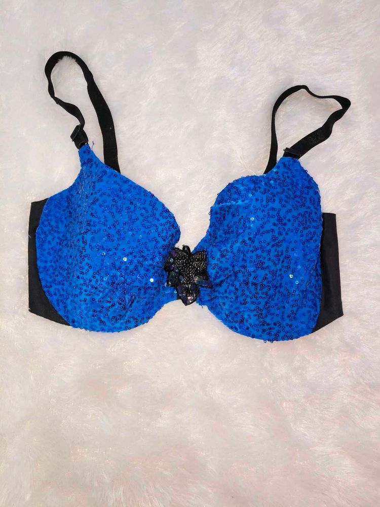 Sparkly Blue Bra Top