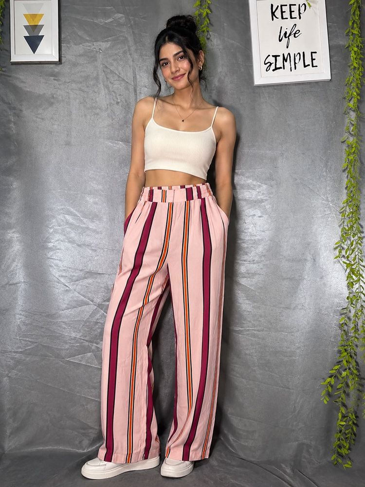 River Island Striped Wide Leg Pants