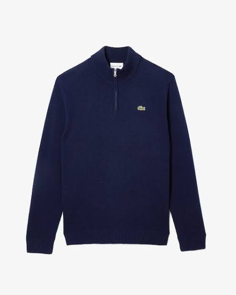 Lacoste Navy Quarter Zip Sweater