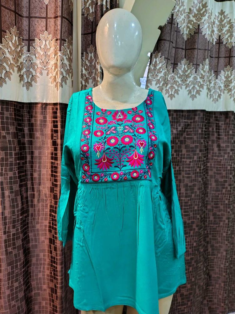 New Embroidered short Kurta or tops