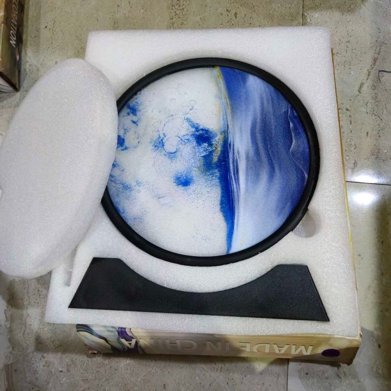 Moving Sand Art 3d Glass Showpiece Home Decor