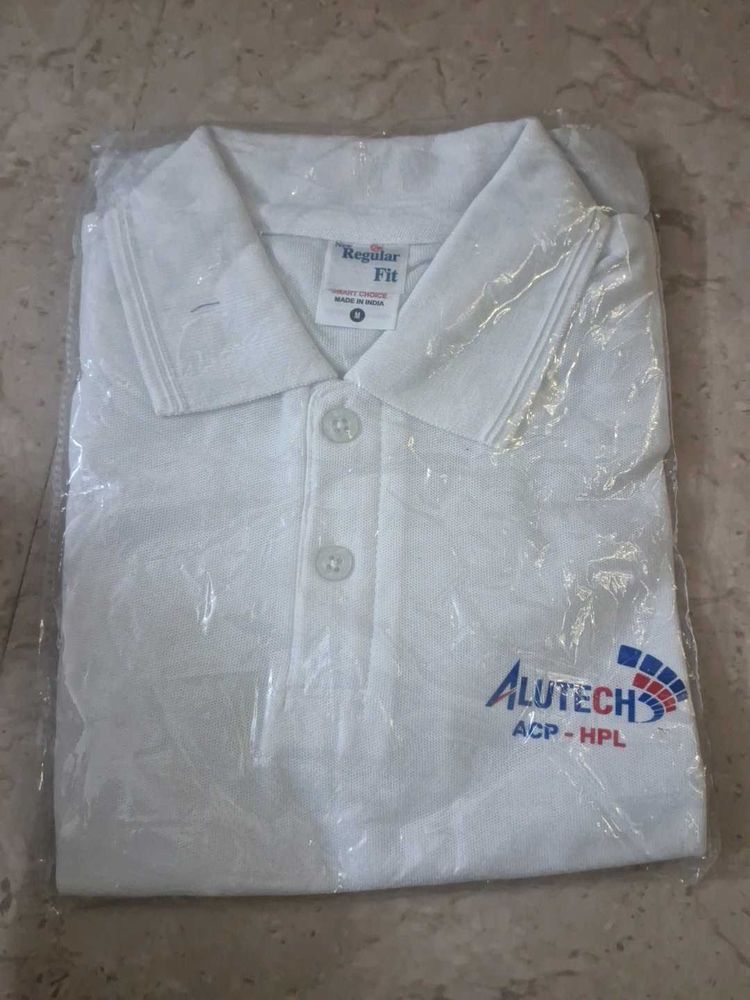 White Polo T-Shirt - Alutech