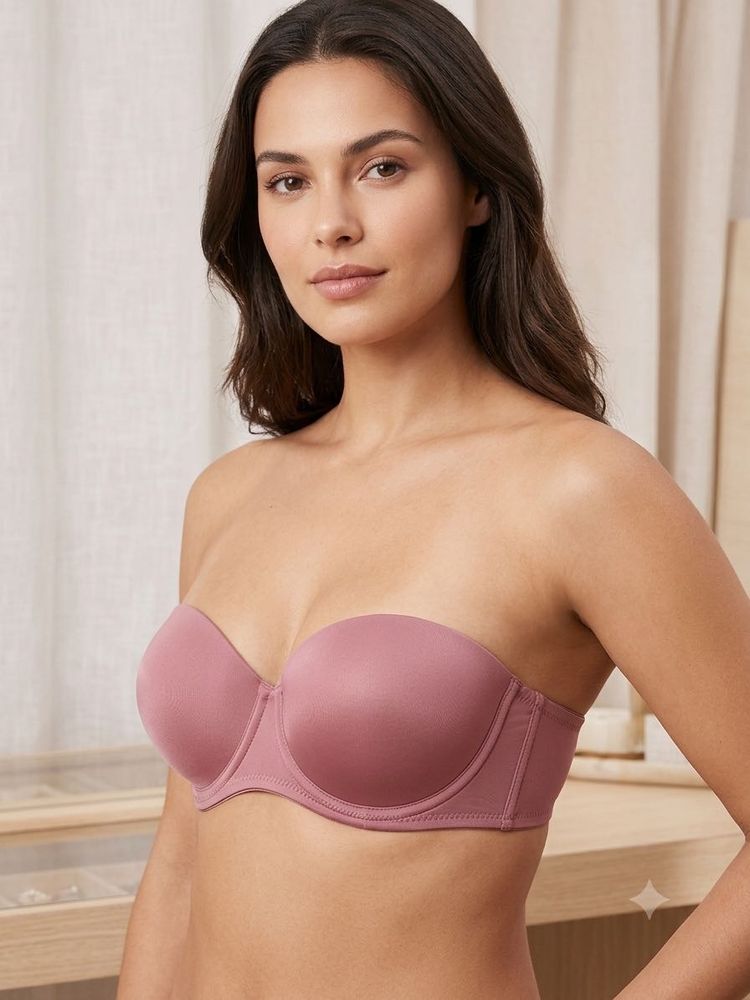 Strapless Mauve Bra