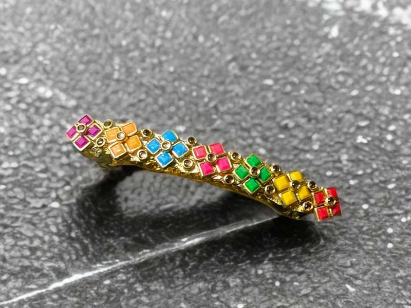 Colorful Bejeweled Hair Clip