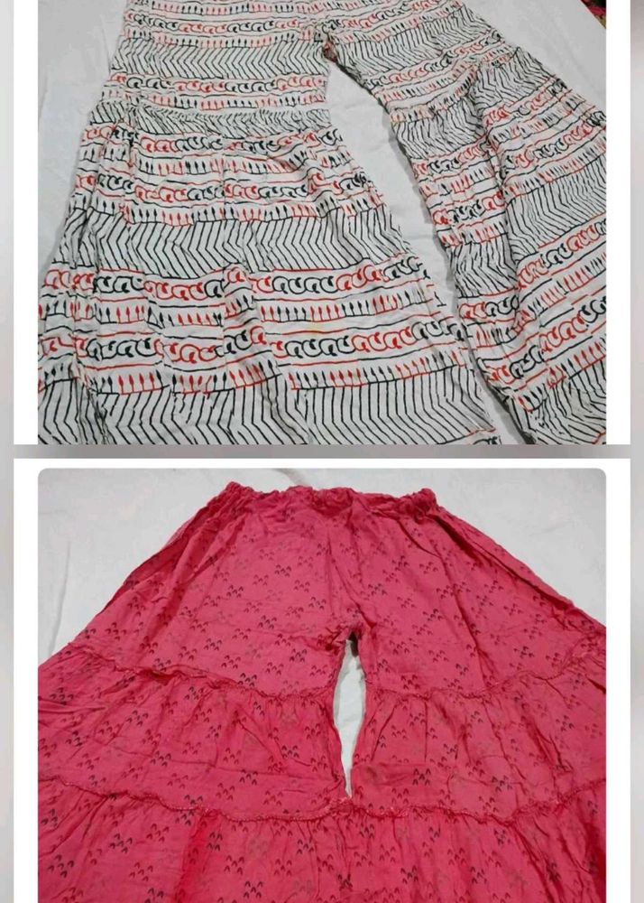 2 Ethnic Palazzo Pants Set