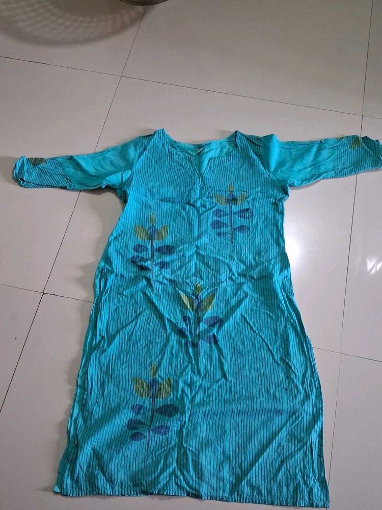 Blue Printed Kurta