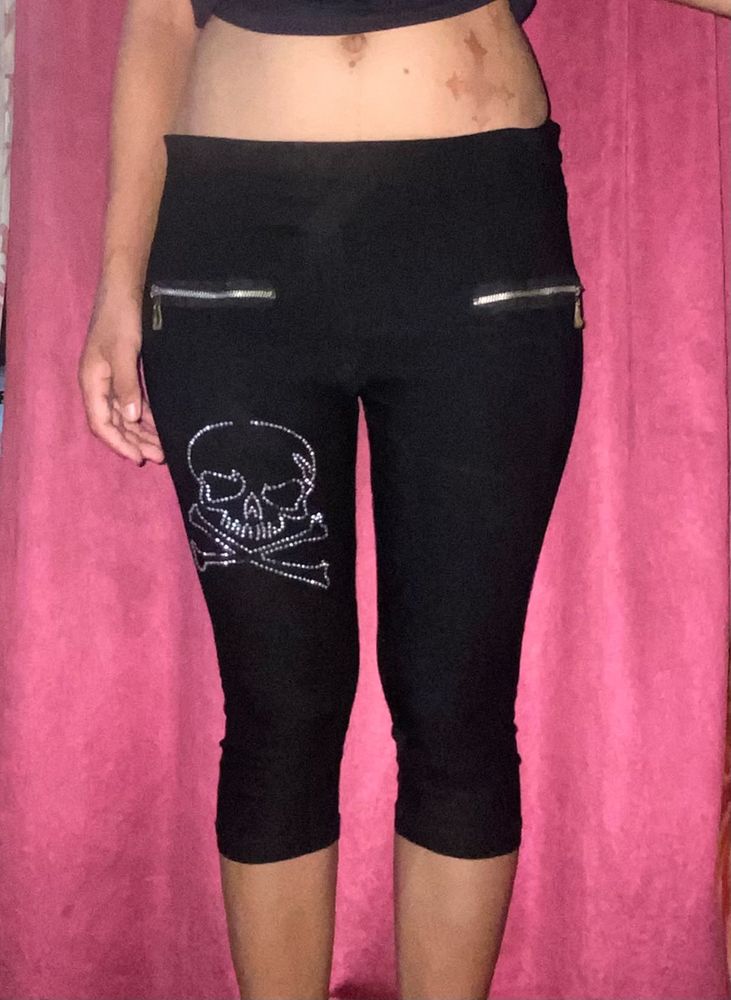 y2k skull stone jeans