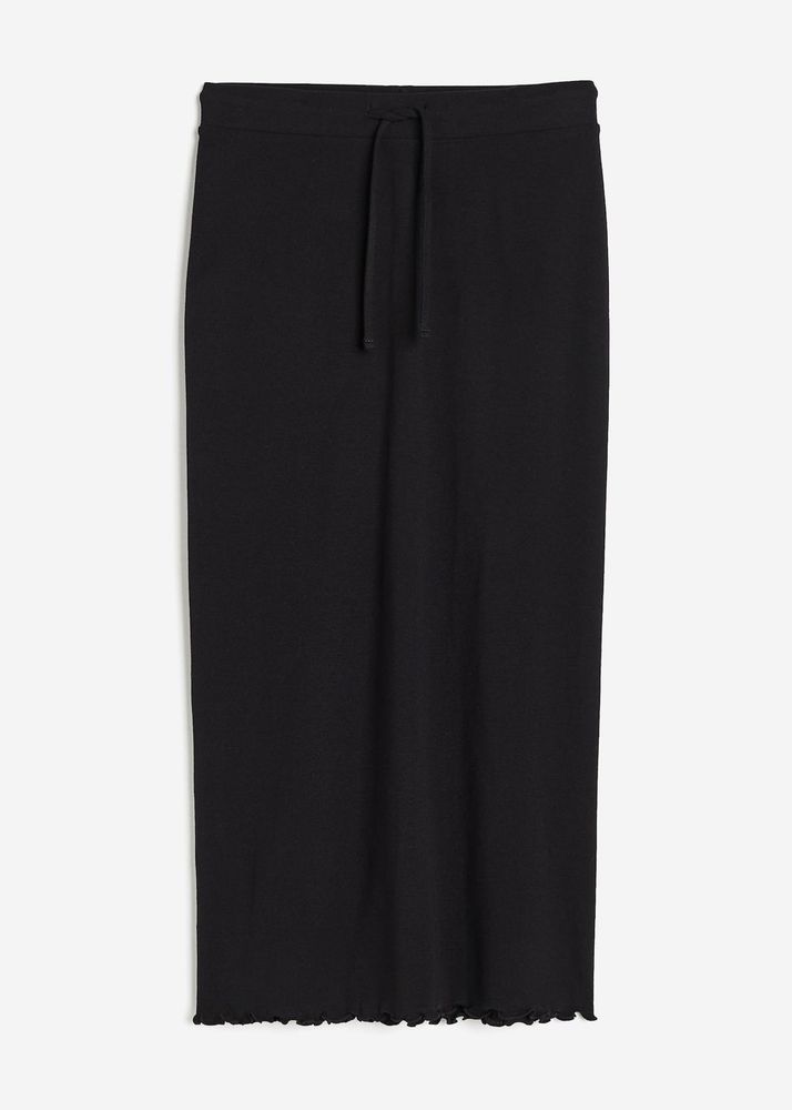 jersey pencil  midi Skirt