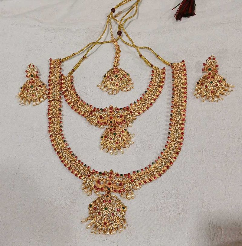 Indian Traditional Kundan Jewellery Set