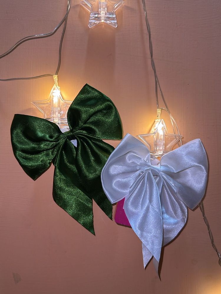 Stylish Large Colorful Satin Bows Ribbon Hair Clip