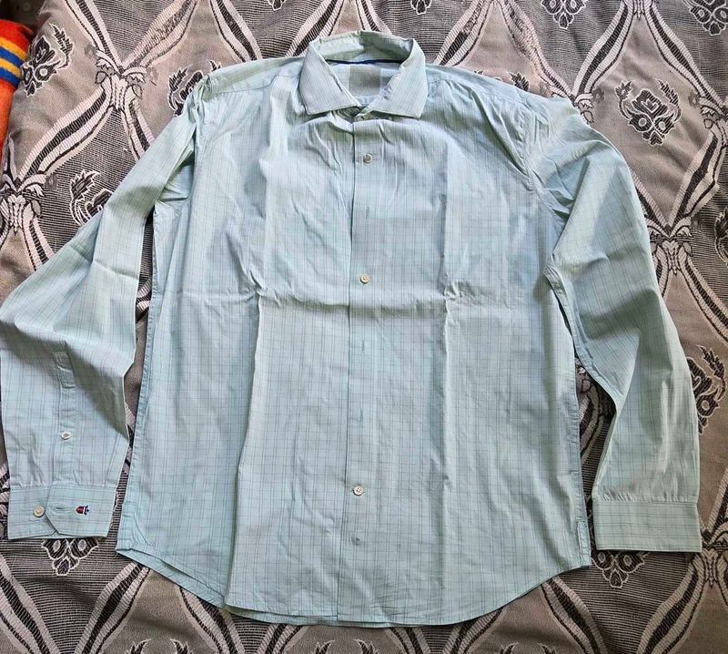 Louis Philippe Checkered Formal Shirt