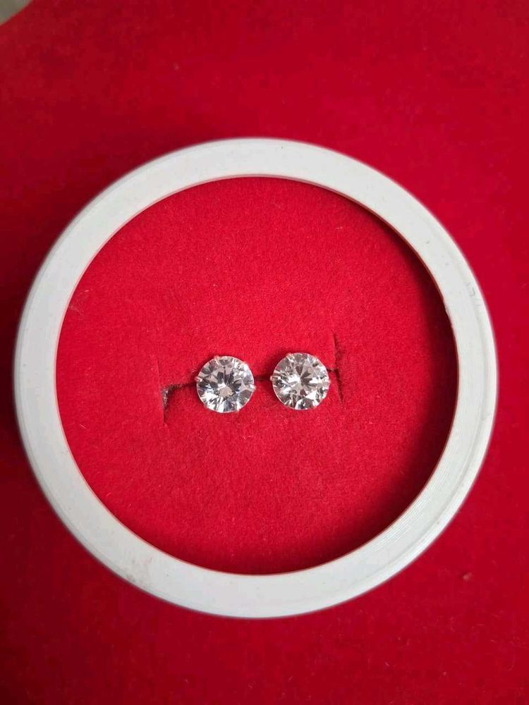 Sparkling Stud Earrings silver 92.5