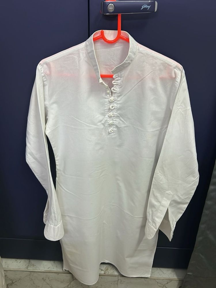 Classic White Men's Kurta